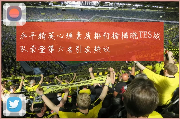 和平精英心理素质排行榜揭晓TES战队荣登第六名引发热议