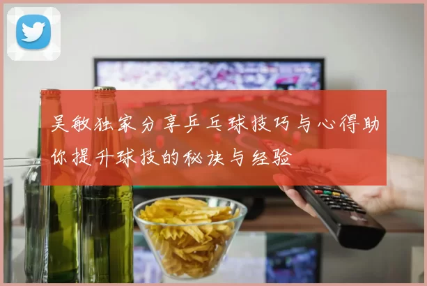 吴敏独家分享乒乓球技巧与心得助你提升球技的秘诀与经验