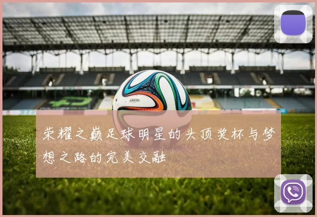 荣耀之巅足球明星的头顶奖杯与梦想之路的完美交融